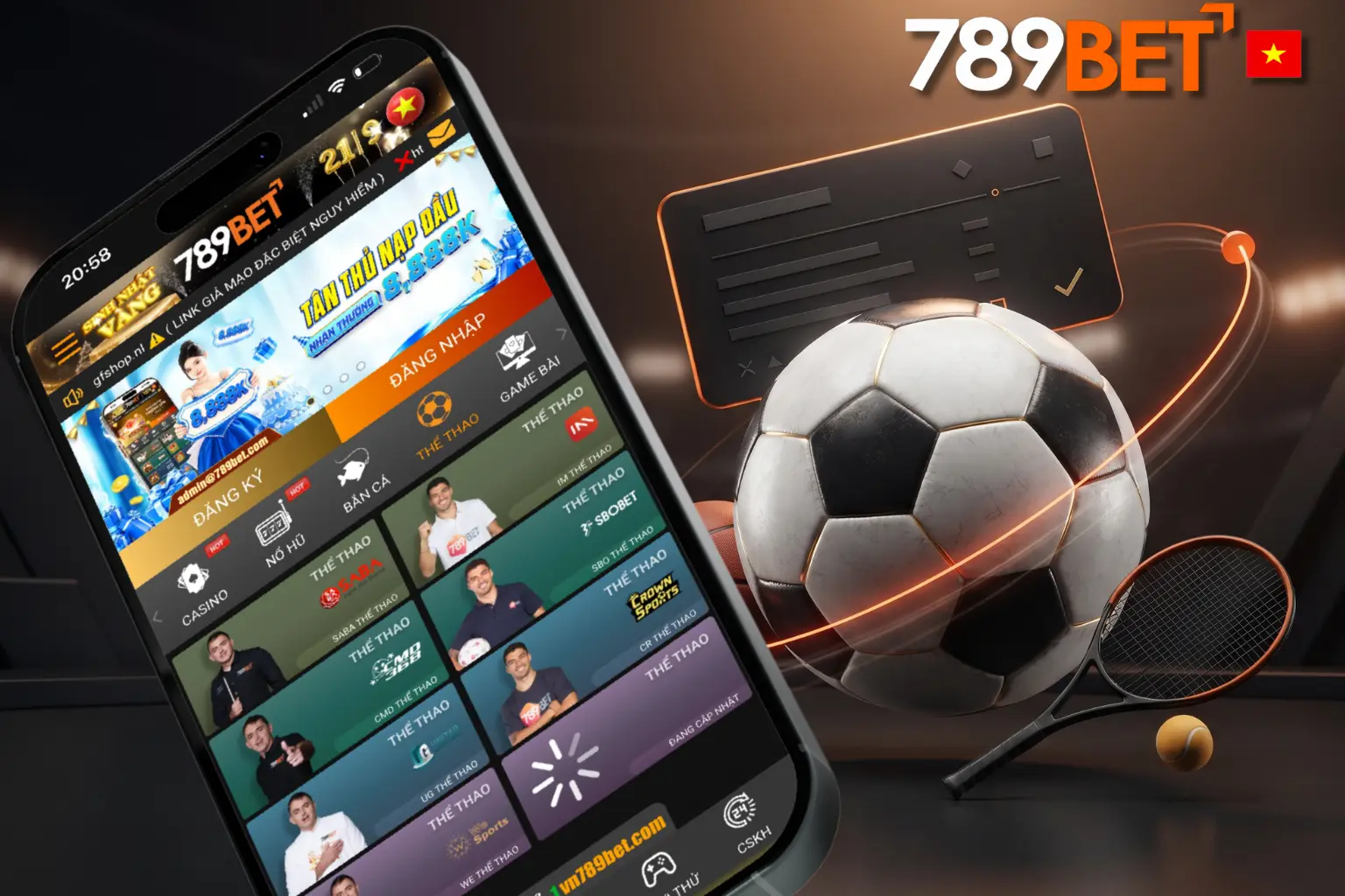 789BET hỗ trợ bóng đá và cược trực tiếp